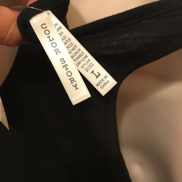 NWT Color Theory Rhinestone Racerback Tank - Picture 4 of 4